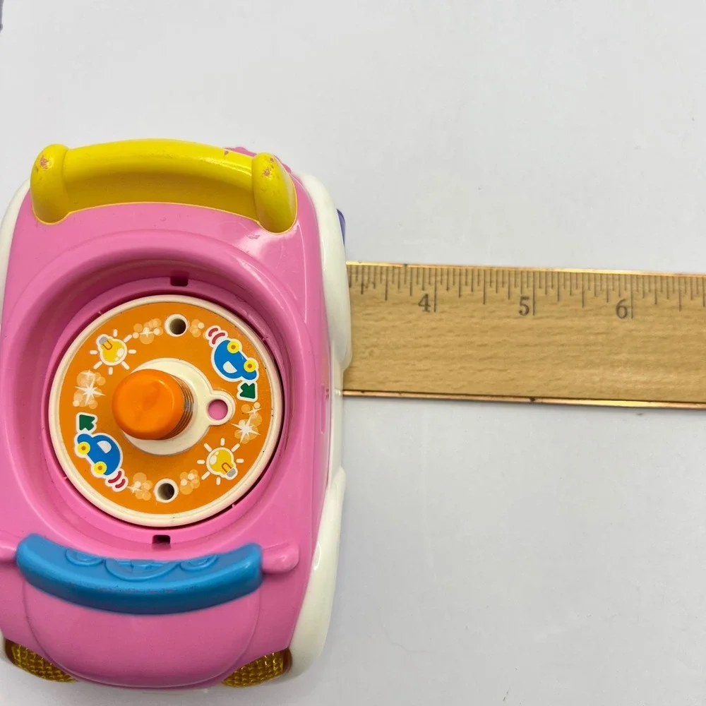 VTech Pink Car and Purple Gas Pump Go Go Smart Friends Toy Set Vehicle Play